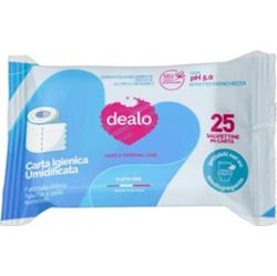 Dealo Chusteczki nawilżane Papier toaletowy 25 sztuk 1 jednostka