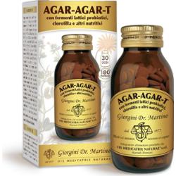 Dr Giorgini agar-agar-t z fermentami mlekowymi i chlorofilem 180 tabletek 500 mg - 90 gr