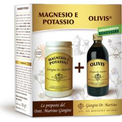 Dr Giorgini Zestaw pudru magnezowo-potasowego 180 g + olivis 200ml