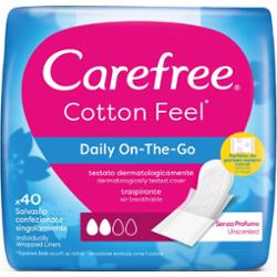 Carefree Daily On The Go wkładki higieniczne, 40 szt. 1 jednostka