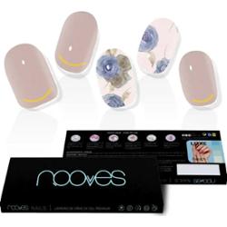 Nooves Eleganckie, kwiatowe, żelowe arkusze do paznokci premium Luxe Metaliczny 20 U