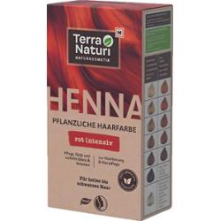 Terra naturi Intensywna farba do włosów z czerwoną henną roślinną, 100 g