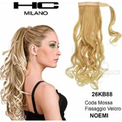 Hc milano falisty ogon model noemi zapięcie na rzep kol.26kb88 ekstra jasny blond 10