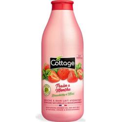 Cottage Nawilżające mleczko pod prysznic Truskawka i Mięta 750ml