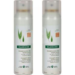 Klorane Suchy Szampon Z Owsem I Ceramidem Koloryzujący 2x150ml