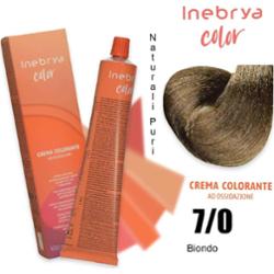 Inebrya Color - farba krem koloryzujący do włosów, 100ml 7/0 | Blond