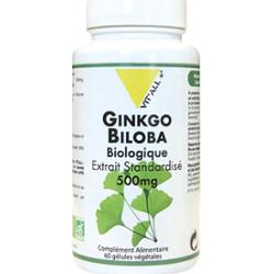 Vit'All+ Ekstrakt z miłorzębu japońskiego standaryzowany 500 mg 60 kapsułek