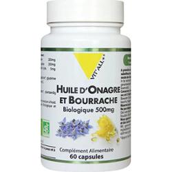 Vit'All+ Organiczny ogórecznik z wiesiołka dwuletniego 60 kapsułek