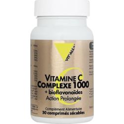 Vit'All+ Witamina C 1000 + Bioflawonoidy 30 Podzielnych Tabletek