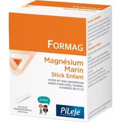 Pileje Formag Magnez, tauryna, witamina B6 i witamina D3 Dziecko 20 sztyftów ulegających rozpadowi w jamie ustnej