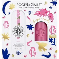 Roger & Gallet Zestaw Wody Dobroczynnej Róży 100ml + Świeca Zapachowa