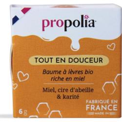 Propolia Organiczny balsam do ust bogaty w miękki miód 6g