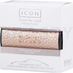 Millefiori Milano Icon Odświeżacz powietrza do samochodu Vanilla & Wood Metal