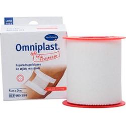 Taśma klejąca Hartmann Omniplast biała o wymiarach 5cmx5m