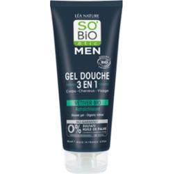 Natura Lea so bio étic UOMO 3w1 Wetiwerowy żel pod prysznic 200 ml