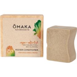 Ōmaka naturkosmetik Ō7 Solid Conditioner z organicznym masłem shea i organiczną oliwą z oliwek, 60 g