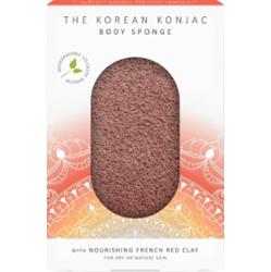 The konjac sponge company Mandala Konjac Gąbka do ciała z czerwonej glinki