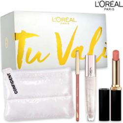 Błyszczyk L'oreal Glow Paradise + szminka + ołówek + kopertówka