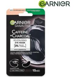 Garnier Skin maska pod oczy z aktywną kofeiną i węglem 15 minut