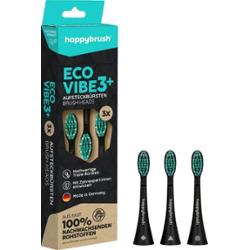 happybrush Eco VIBE 3 - Głowy czarne i miętowe