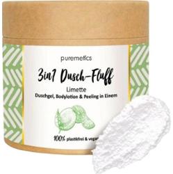 Puremetics 3w1 Delikatny prysznic z peelingiem solnym, limonka (250 g)