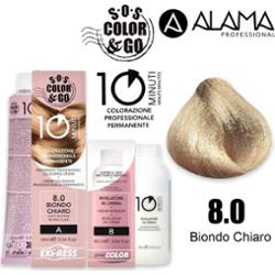 SOS color & go 10 minut 8.0 koloryzacja 10min zestaw duet 90 + 90 ml zestaw