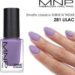 Klasyczny lakier do paznokci Mnp Shine n'wear 281 liliowy
