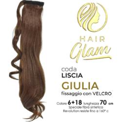 GIULIA HAIR GLAM OGON Z WŁÓKNEM NA RZEP REVOLUTION 6+18 70cm