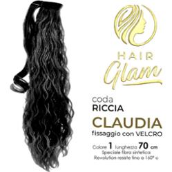 CLAUDIA KRĘCONE WŁOSY GLAM OGON Z WŁÓKNEM NA RZEP REVOLUTION 170cm