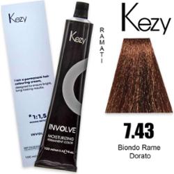 Kezy dotyczy koloru 100 ml złoty miedziany blond 7,43
