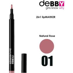 Debby Szminka w płynie 2 w 1 w kredce do ust kol.01