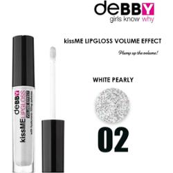 Debby błyszczyk do ust kissme objętość 02 perłowo biały