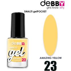 Debby żel lakier kieszonkowy 23 niesamowity żółty