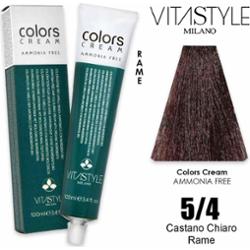 Vitastyle Kremowa farba do włosów bez amoniaku 100 ml 5.4