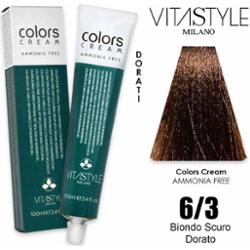 Vitastyle Kremowa farba do włosów bez amoniaku 100 ml 6.3