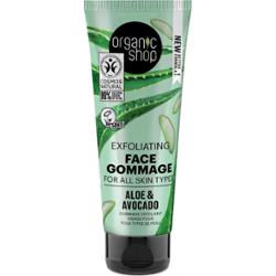 Organic Shop Peeling do twarzy Aloes i Awokado 75ml