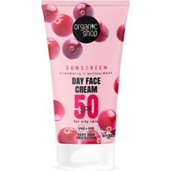 Organic Shop Żurawinowy krem do twarzy na dzień Spf50 50ml