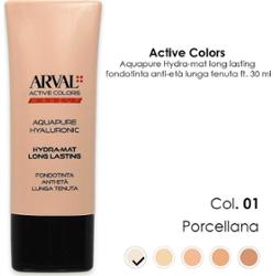 ARVAL AQUAPURE Hyaluronic - Hydra-mat longlasting n. 01 - podkład przeciwstarzeniowy o długotrwałym działaniu porcelanowym ft 30ml