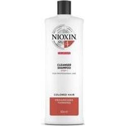 Nioxin System 4 Szampon oczyszczający do cienkich, farbowanych i znacznie przerzedzonych włosów - opakowanie 1000 ml
