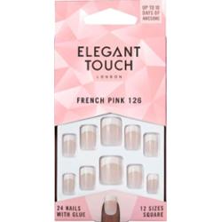 Eleganckie paznokcie typu french touch 126 krótkie