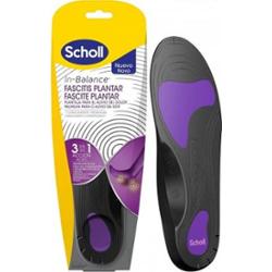 Scholl Wkładki In-Balance na zapalenie powięzi podeszwowej, 2 sztuki, rozmiar S