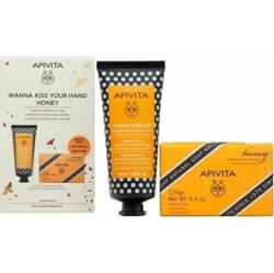 Apivita Miodowy krem do rąk 50g + Naturalne mydło w kostce 125g