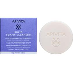 Apivita Cleansing Solid Foamy Cleanser mydło oczyszczające w kostce o działaniu nawilżającym 80 g