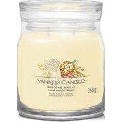 Świeca waflowa Yankee Candle Banoffee Signature (wafle z bananami i karmelem) – 368g