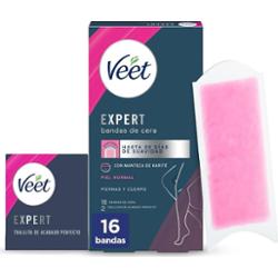 Veet - EXPERT plastry z woskiem do ciała do skóry normalnej