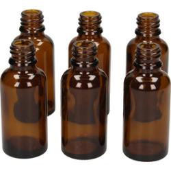 Farfalla Zestaw 6 pustych butelek ze szkła brązowego (30 ml)