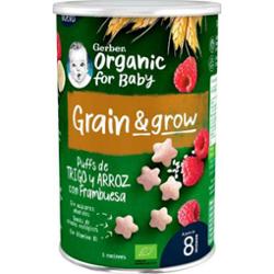 Gerber Snack Organiczne płatki zbożowe i malina 35g
