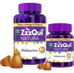 Zzzquil Natura Melatonina o smaku mango i banana 60+30 jednostek