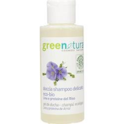 Greenatural Delikatny szampon pod prysznic Len i ryż 100 ml