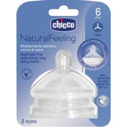 Chicco Smoczek Natural Feeling Flow 6m Owsianka 2 sztuki